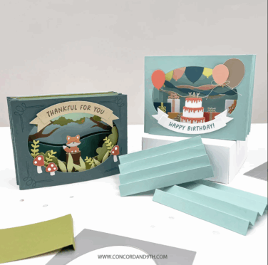 Alternative view of Concord & 9th - Accordion Card Base Dies