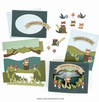 Alternative view of Concord & 9th - Accordion Woodland Dies