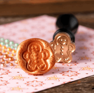 HONEY BEE - Gingerbread Man Wax Stamper