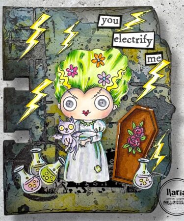 Alternative view of AALL & CREATE- Stamp set A7 - Frankie’s Bride