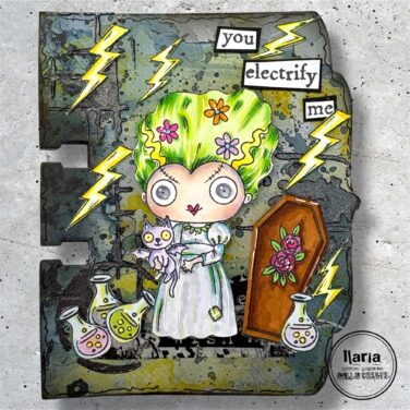 Alternative view of AALL & CREATE- Stamp set A7 - Frankie’s Bride