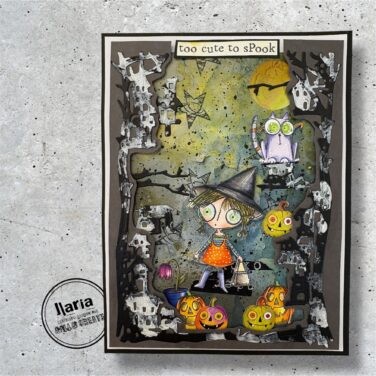 Alternative view of AALL & CREATE- Stamp set A7 - Too Cute Spook