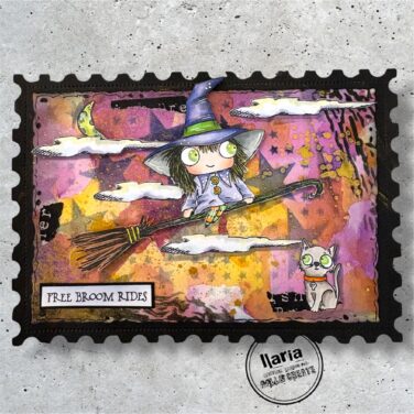 Alternative view of AALL & CREATE- Stamp set A7 - Free Broom Rides
