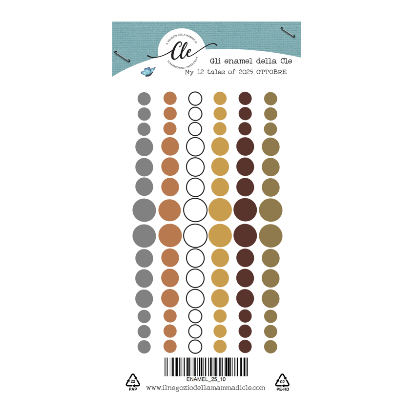 IL NEGOZIO DELLA MAMMA DI CLE - GLI ABBELLIMENTI DELLA CLE – MY 12 TALES OF 2025- OTTOBRE- ENAMEL DOTS