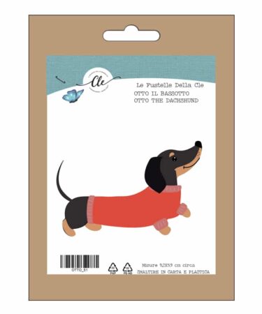 IL NEGOZIO DELLA MAMMA DI CLE – LE FUSTELLE DELLA CLE - ANIMALETTI  - OTTO IL BASSOTTO