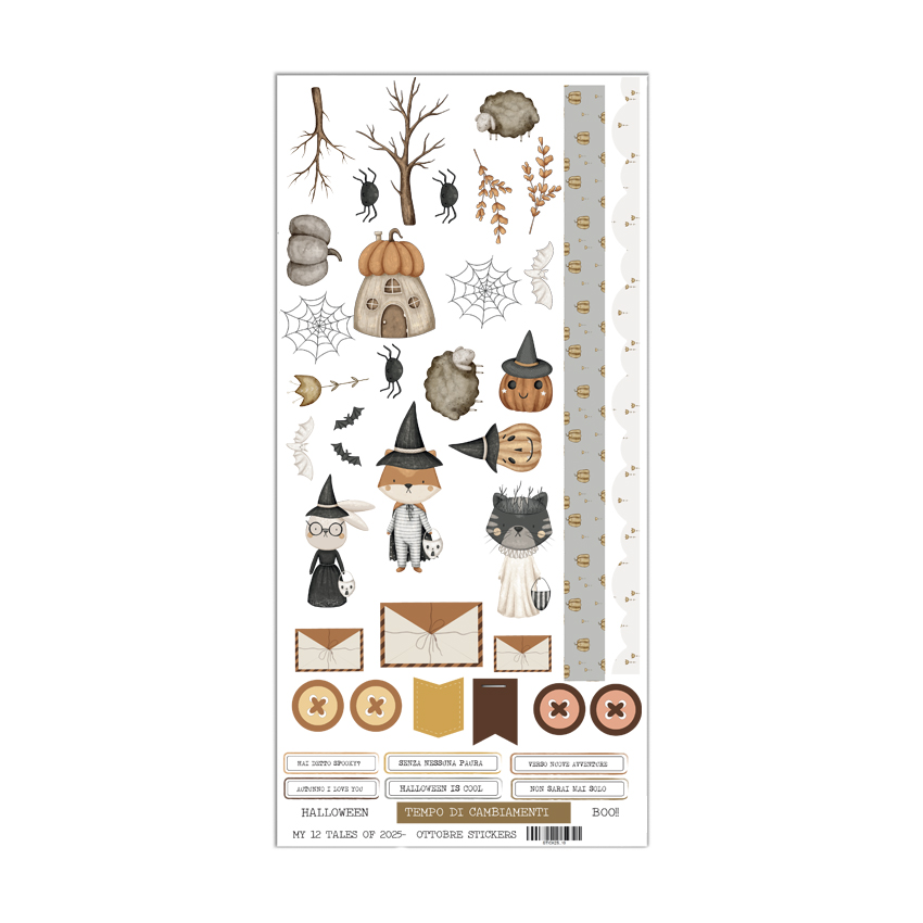 IL NEGOZIO DELLA MAMMA DI CLE - GLI ABBELLIMENTI DELLA CLE – MY TALES OF 2025- OTTOBRE-STICKERS 6X12