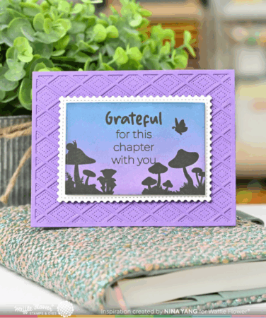 Alternative view of WAFFLE FLOWER - Inside Sentiments Book Lover Stamp Set