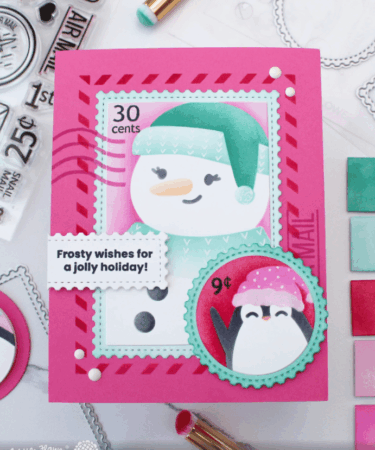 Alternative view of WAFFLE FLOWER - Nesting Postage Collage Blocks Stencil