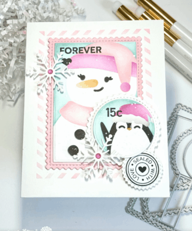 Alternative view of WAFFLE FLOWER - Nesting Postage Collage Stamp Set