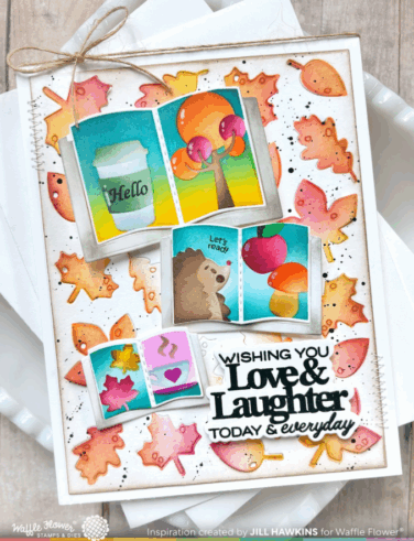 Alternative view of WAFFLE FLOWER - Open Book Bookmark Sentiments Stamp Set