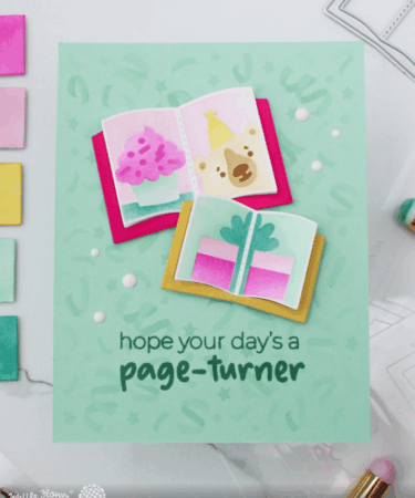 Alternative view of WAFFLE FLOWER - Open Book Trio Birthday Stencil