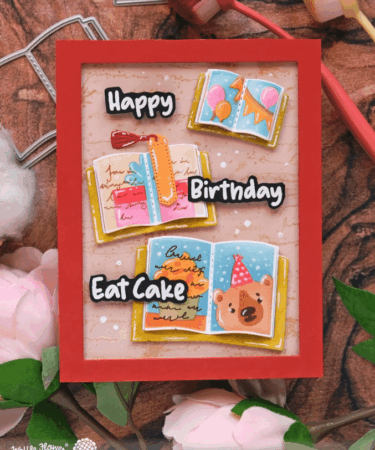 Alternative view of WAFFLE FLOWER - Open Book Trio Die