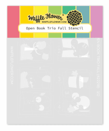 WAFFLE FLOWER - Open Book Trio Fall Stencil