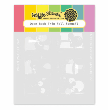 WAFFLE FLOWER - Open Book Trio Fall Stencil