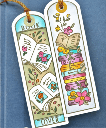 Alternative view of WAFFLE FLOWER - Round Bookmark - Book Lover Coloring Stencil