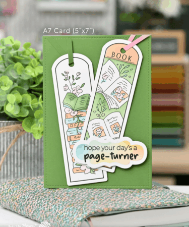 Alternative view of WAFFLE FLOWER - Round Bookmark - Book Lover Stamp Set