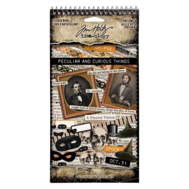Idea-Ology - Tim Holtz- Sticker Book 4.5"X8.75" 484/Pkg - Peculiar And Curious Things