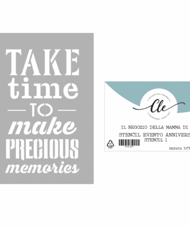 IL NEGOZIO DELLA MAMMA DI CLE- GLI STENCIL DELLA CLE - STENCIL EVENTO ANNIVESARIO #1