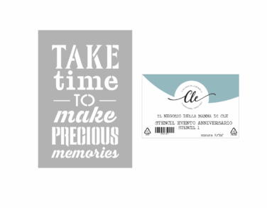 IL NEGOZIO DELLA MAMMA DI CLE- GLI STENCIL DELLA CLE - STENCIL EVENTO ANNIVESARIO #1