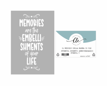 IL NEGOZIO DELLA MAMMA DI CLE- GLI STENCIL DELLA CLE - STENCIL EVENTO ANNIVESARIO #3