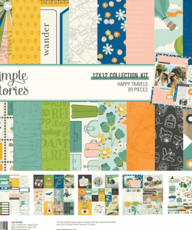 SIMPLE STORIES - collezione HAPPY TRAVELS - COLLECTION KIT