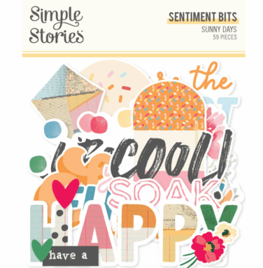 SIMPLE STORIES - collezione SUNNY DAYS - SENTIMENTS BITS