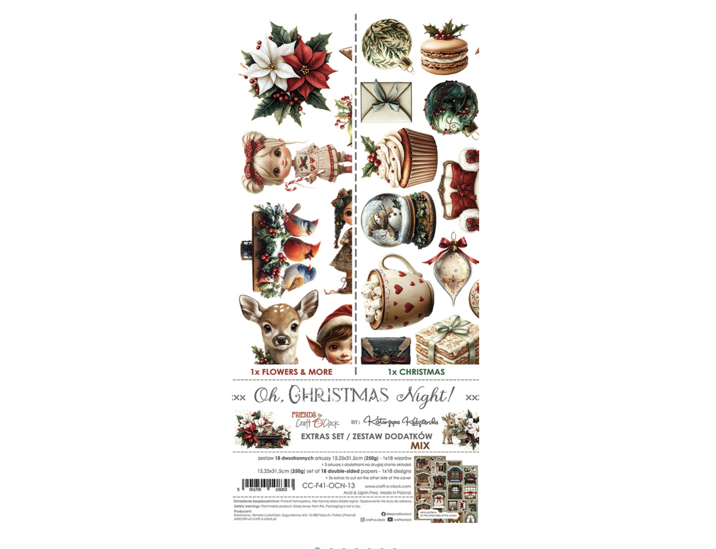 Craft O'Clock - Collezione Oh Christmas Night Extras Set Mix