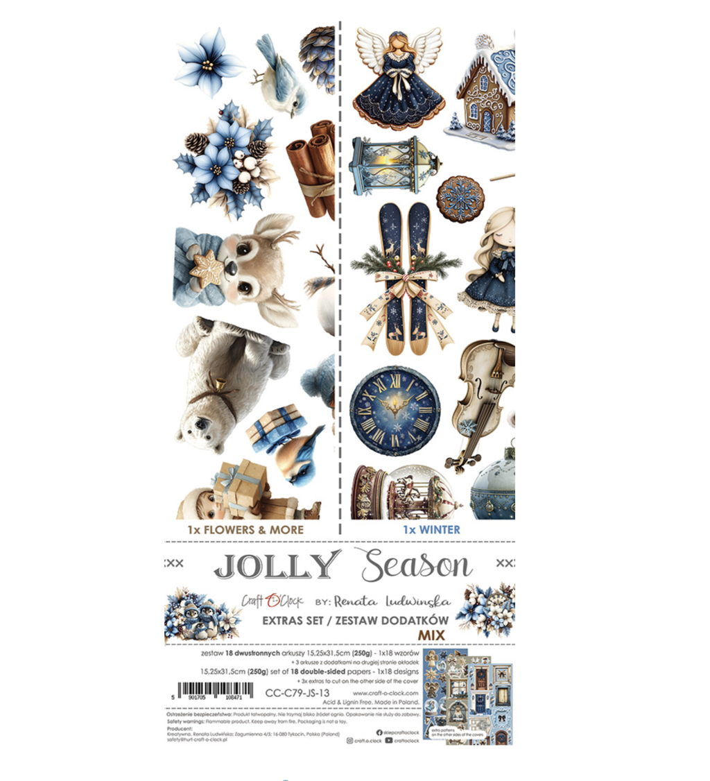 Craft O'Clock- Collezione Jolly Season Extras Set Mix
