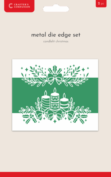 Crafter's Companion Christmas Top & Bottom Edge Dies Candlelit Christmas