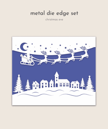 Crafter's Companion Christmas Top & Bottom Edge Dies Christmas Eve