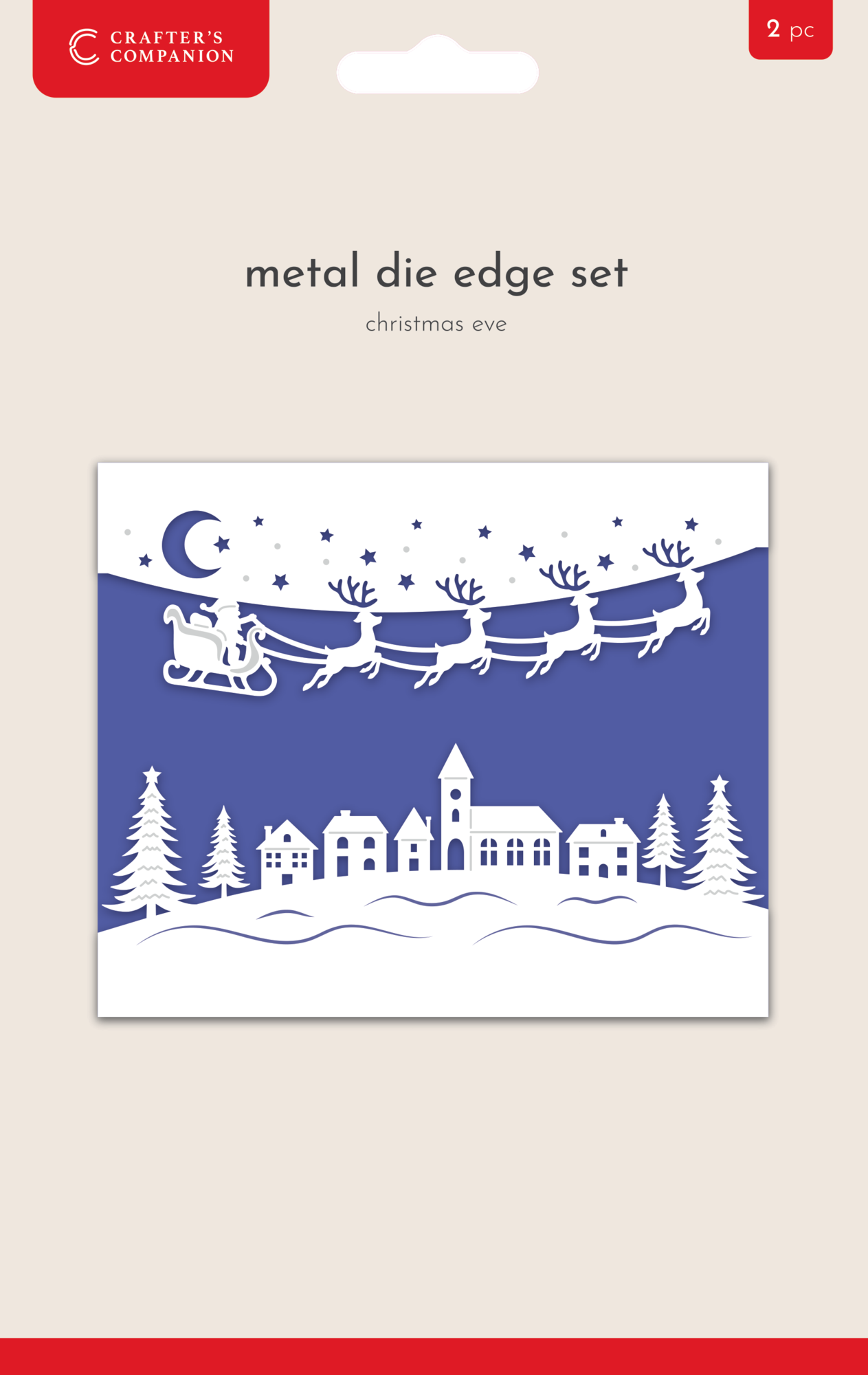 Crafter's Companion Christmas Top & Bottom Edge Dies Christmas Eve