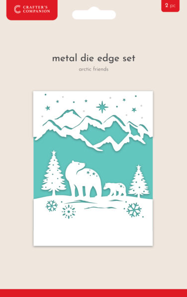 Crafter's Companion Christmas Top & Bottom Edge Dies Arctic Friends