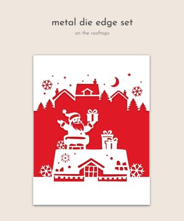 Crafter's Companion Christmas Top & Bottom Edge Dies On the Rooftops