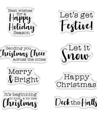 Alternative view of Crafter's Companion Christmas Shaped Card Bases Stamp & Die Festive Camper