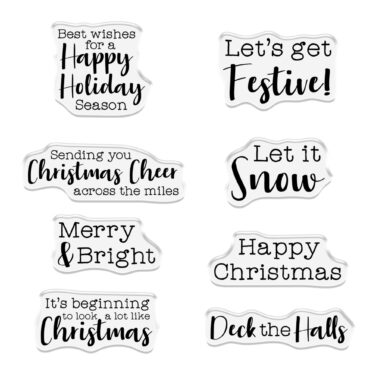 Alternative view of Crafter's Companion Christmas Shaped Card Bases Stamp & Die Festive Camper