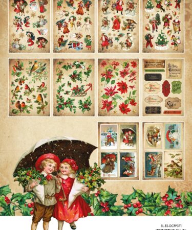 Alternative view of Studio Light Vintage Christmas Die-Cut Paper Pad