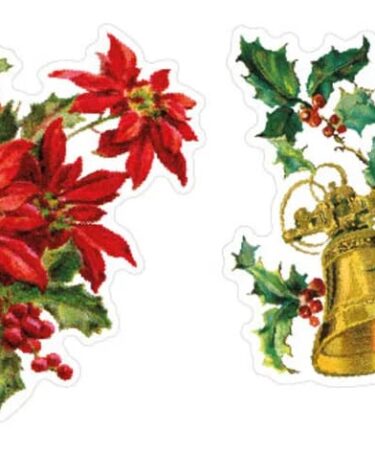 Alternative view of Studio Light Vintage Christmas Transparent Stickers on Roll Greens