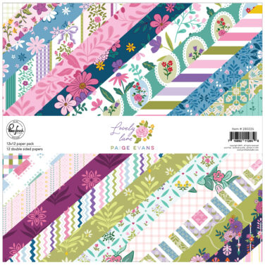 PINKFRESH STUDIO -PAIGE EVANS COLLEZIONE LOVELY LANE 12x12 Paper Pack