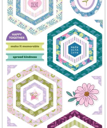PINKFRESH STUDIO -PAIGE EVANS COLLEZIONE LOVELY LANE Chipboard Stickers