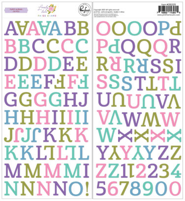 PINKFRESH STUDIO -PAIGE EVANS COLLEZIONE LOVELY LANE Puffy Alphas