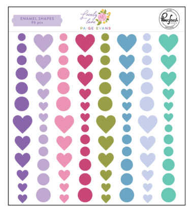 PINKFRESH STUDIO -PAIGE EVANS COLLEZIONE LOVELY LANE Enamel Shapes
