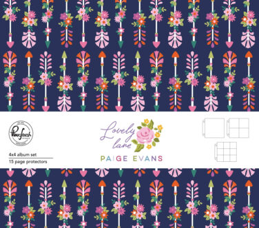 PINKFRESH STUDIO -PAIGE EVANS COLLEZIONE LOVELY LANE Lovely Lane: 4x4 Album SetLovely Lane: 4x4 Album SetLovely Lane: 4x4 Album SetLovely Lane: 4x4 Album Set