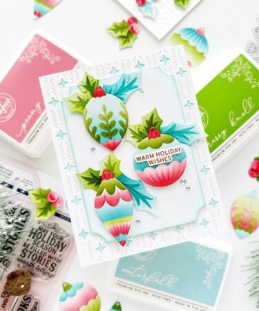 Alternative view of PINKFRESH STUDIO TINY TIDINGS STENCIL