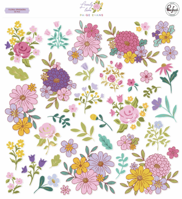 PINKFRESH STUDIO -PAIGE EVANS COLLEZIONE LOVELY LANE Floral Ephemera