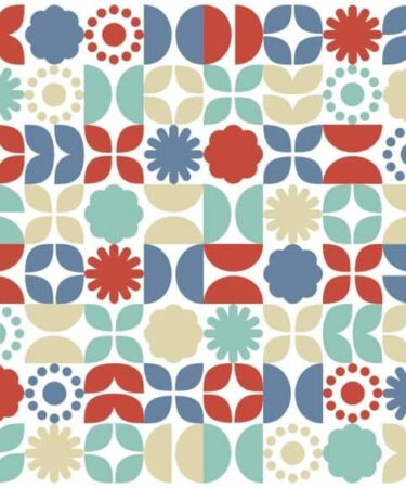 Sizzix Rotating Stencil 4.875"X4.875" Retro Vibe