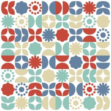 Sizzix Rotating Stencil 4.875"X4.875" Retro Vibe