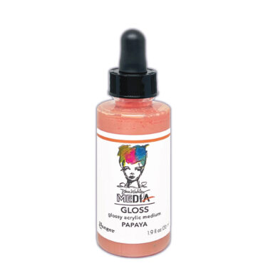 Ranger Dina Wakley MEdia Gloss Dropper Style Papaya 1.9 fl oz