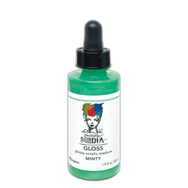 Ranger Dina Wakley MEdia Gloss Dropper Style Minty 1.9 fl oz