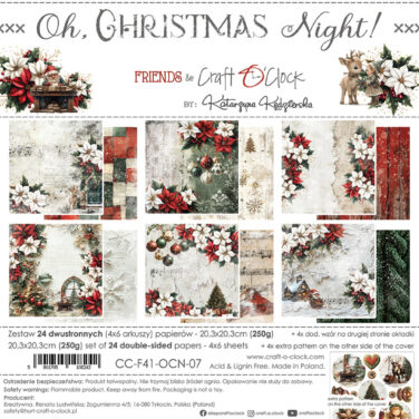 Craft O'Clock Oh Christmas Night 8x8 Inch Paper Set