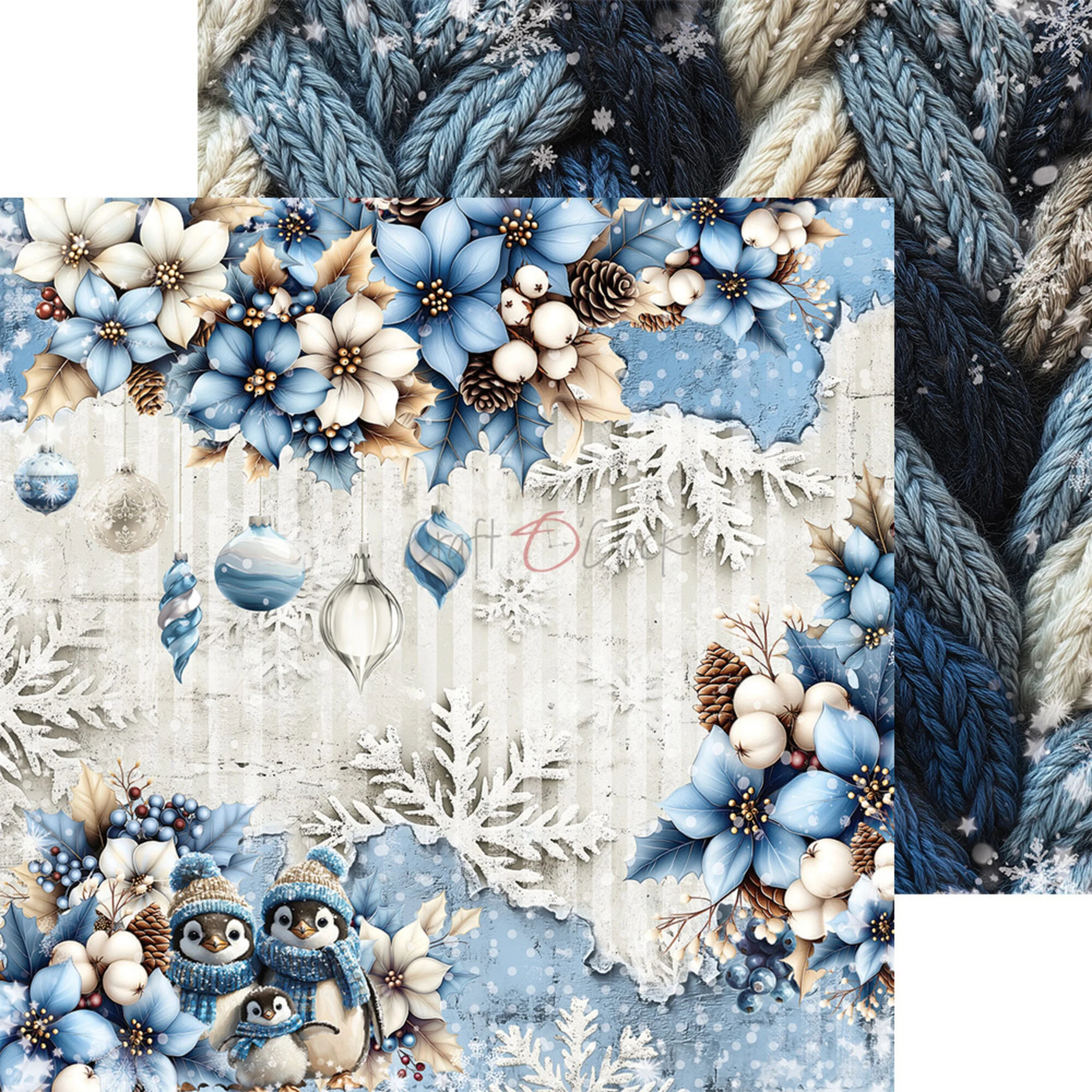 Craft O'Clock Jolly Season 8x8 Inch Paper Set - immagine 2